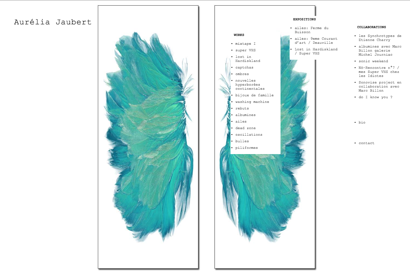 le site d'aurélia jaubert
